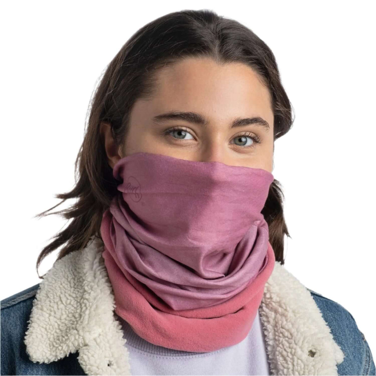 Buff Polar Fleece Scarf Tulip Pink Winter