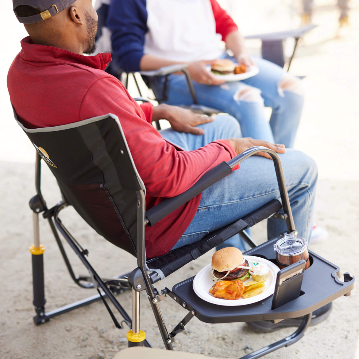 GCI Outdoor Freestyle Rocker XL with Side Table Chair