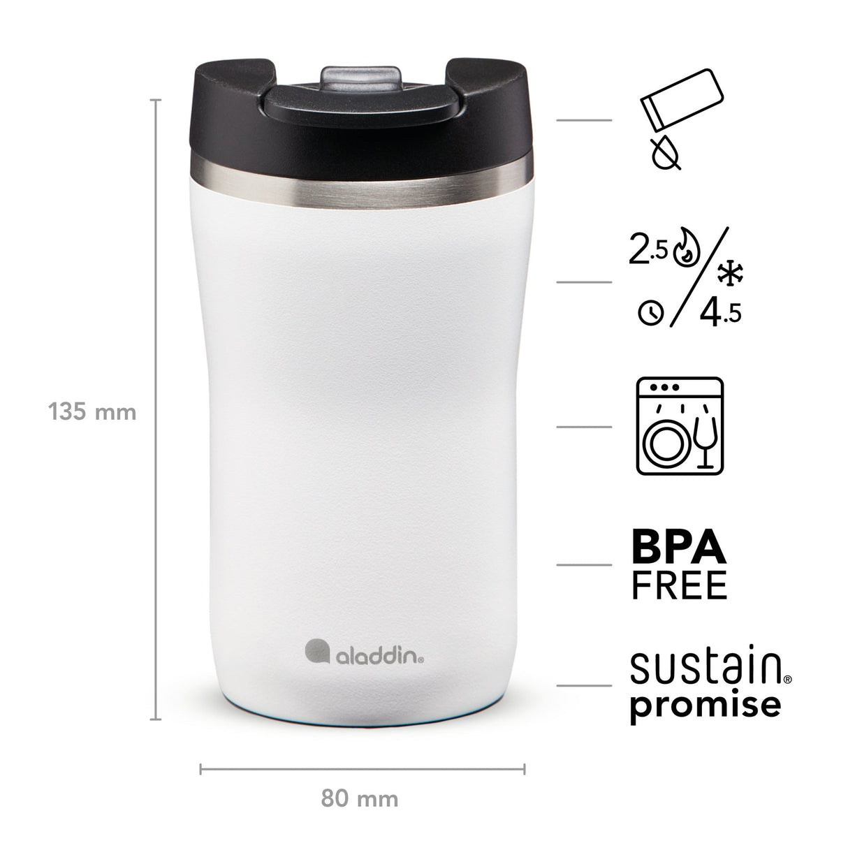 Cafe Thermavac Leak-Lock Mug - 8 oz / 250 ml