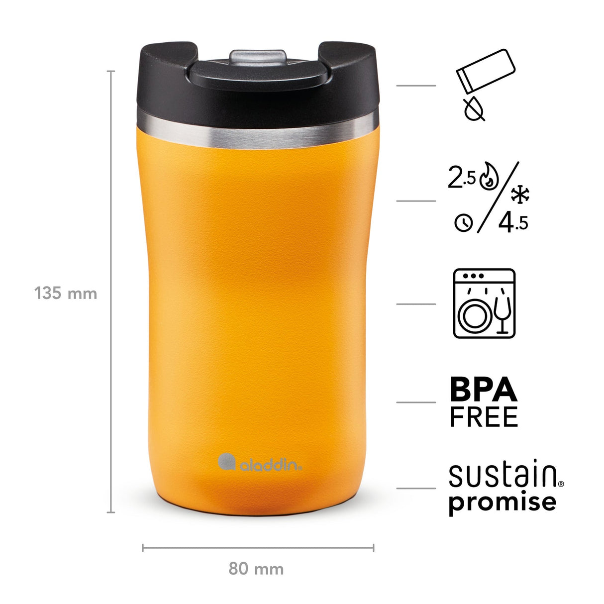 Cafe Thermavac Leak-Lock Mug - 8 oz / 250 ml