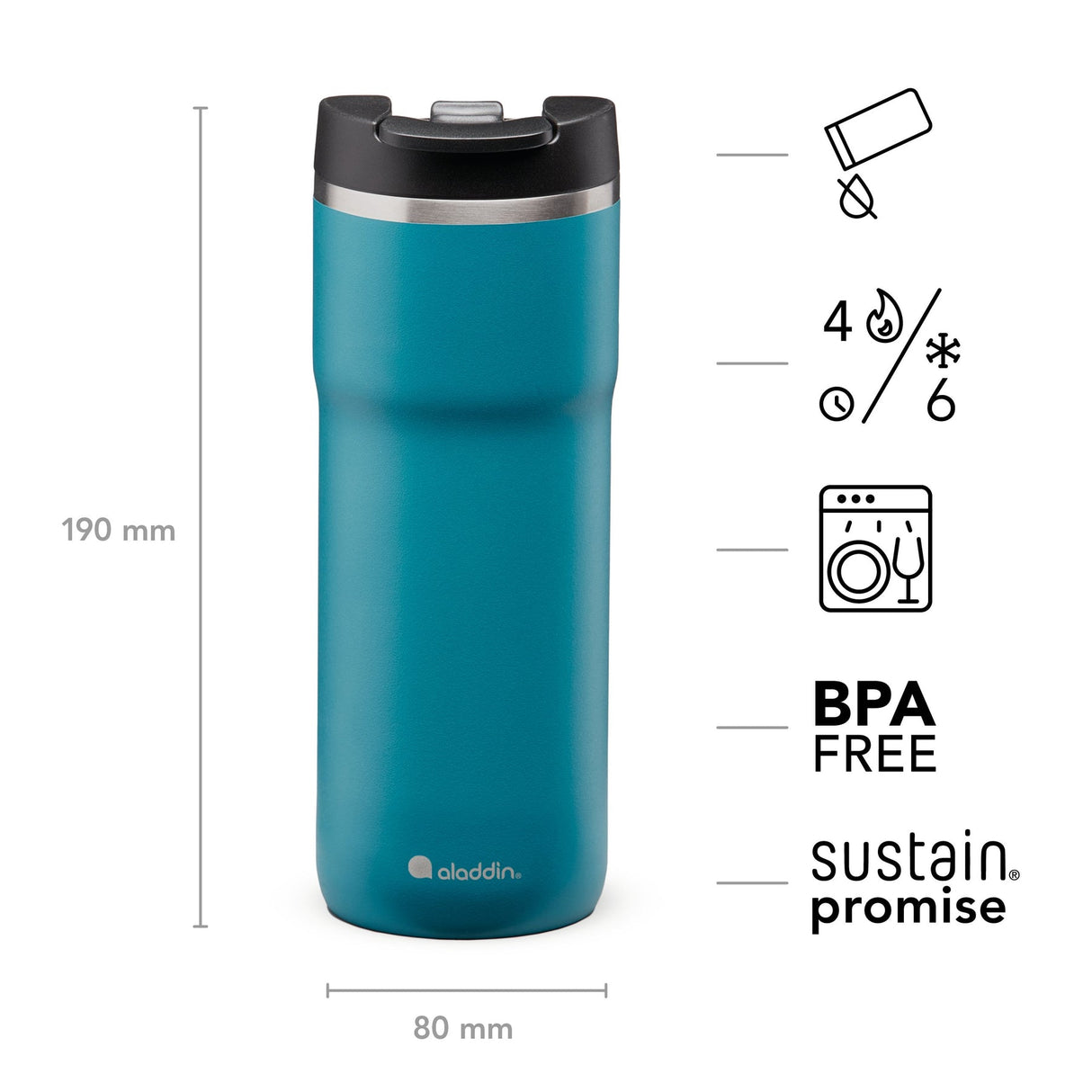 Java Thermavac Leak-Lock Mug - 16 oz / 470 ml