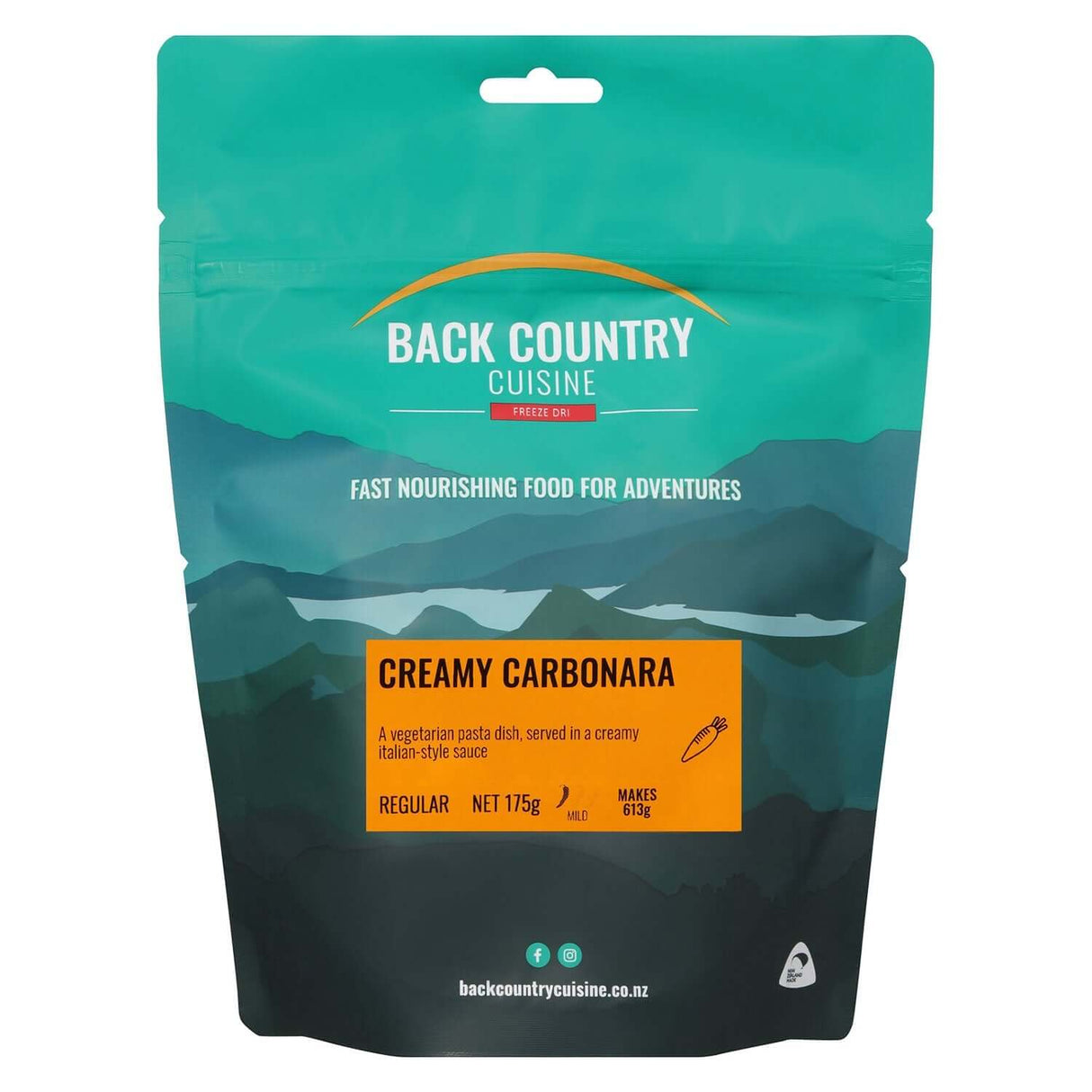 Back Country Cuisine Creamy Carbonara Freeze Dried Meal