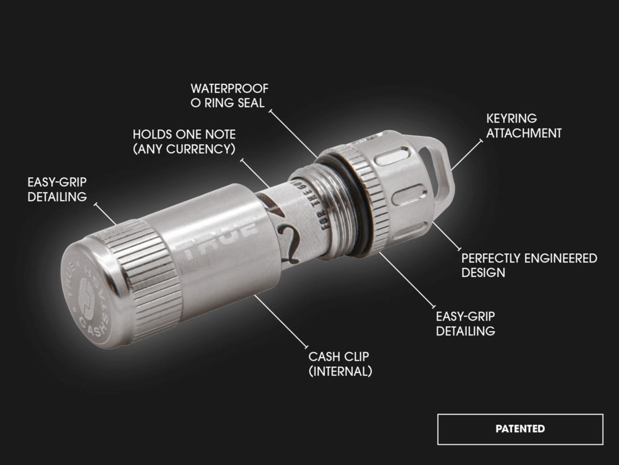 True Utility CashStash Keychain Cash