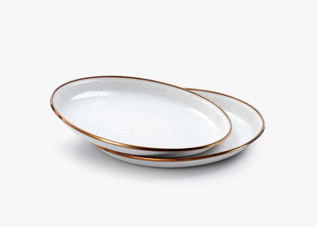 Enamelware Dining Collection - Eggshell (2 Sets)