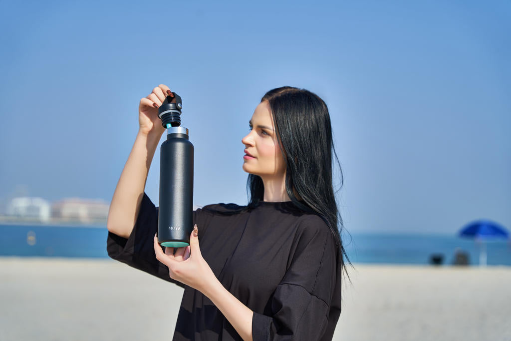 Black Sea Stainless Steel Water Bottle - 24 oz / 700 ml