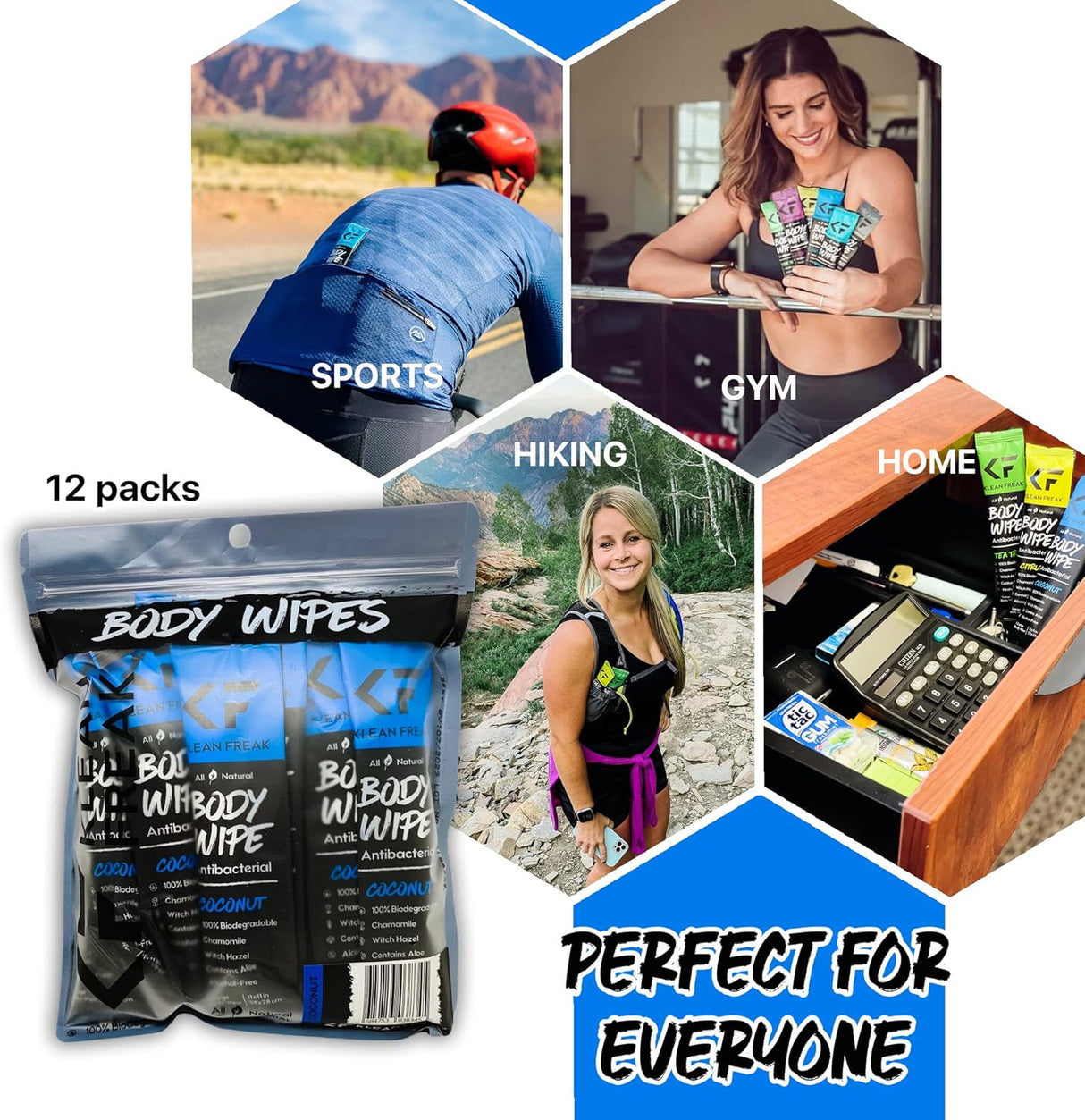 Body Wipes - 12 Pack