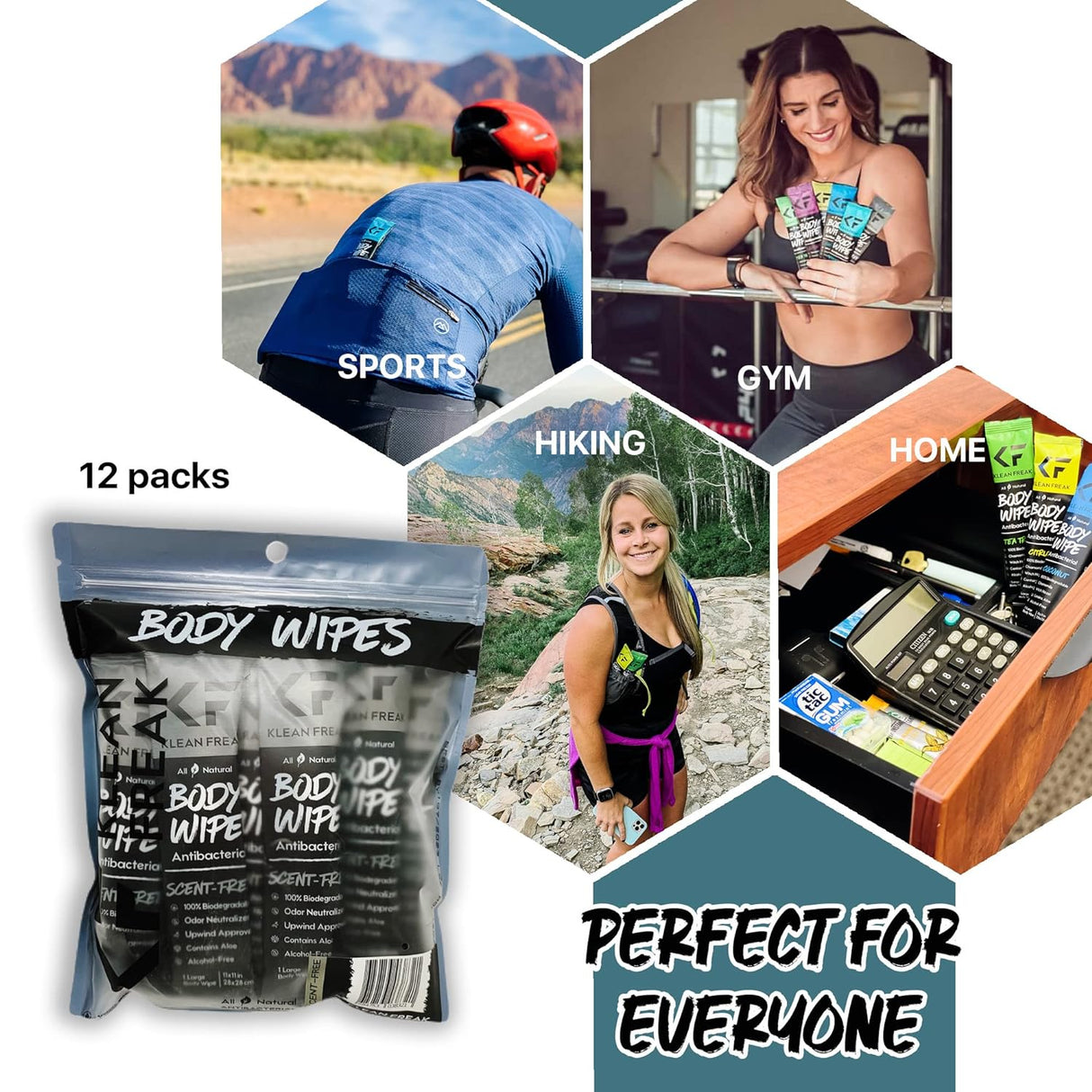 Body Wipes - 12 Pack