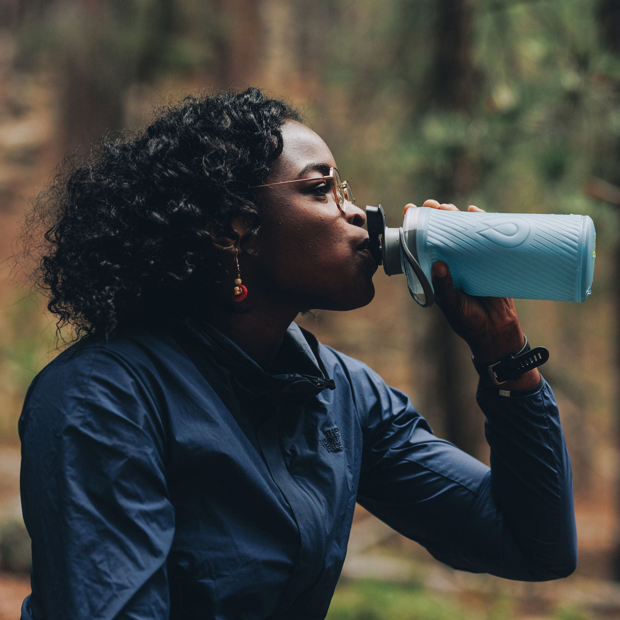 HydraPak Flux - 34 oz / 1 L - Tahoe Blue