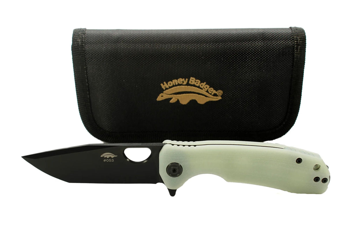 Limited Edition Tanto Black D2 Steel Jade Medium - G10 Knife