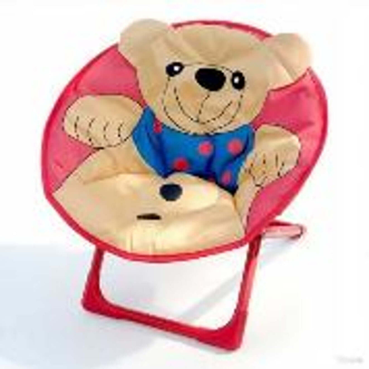 Kids Moon Chair - Mix Colors featuring adorable bear design, perfect for kids' playrooms or outdoor adventures.