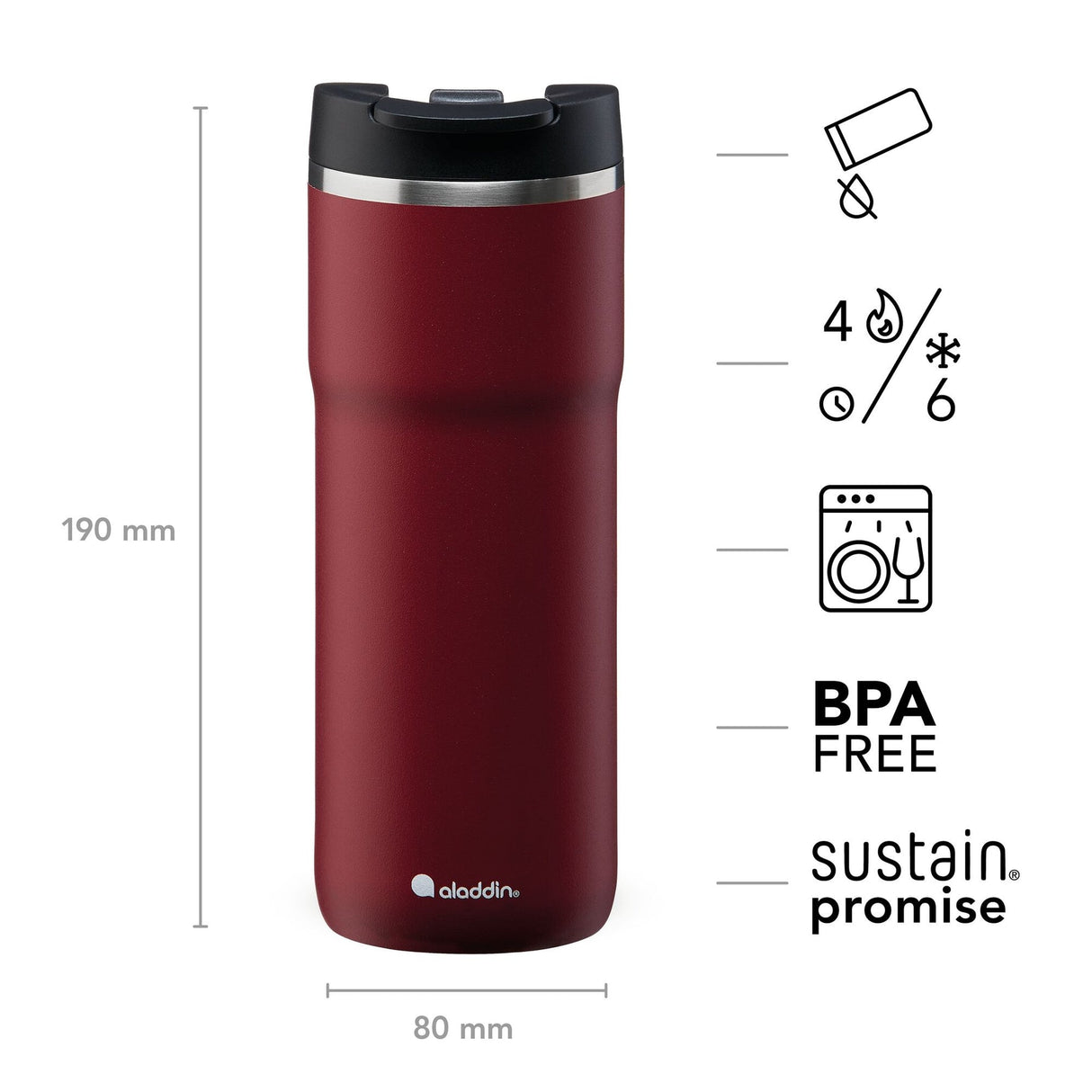 Java Thermavac Leak-Lock Mug - 16 oz / 470 ml