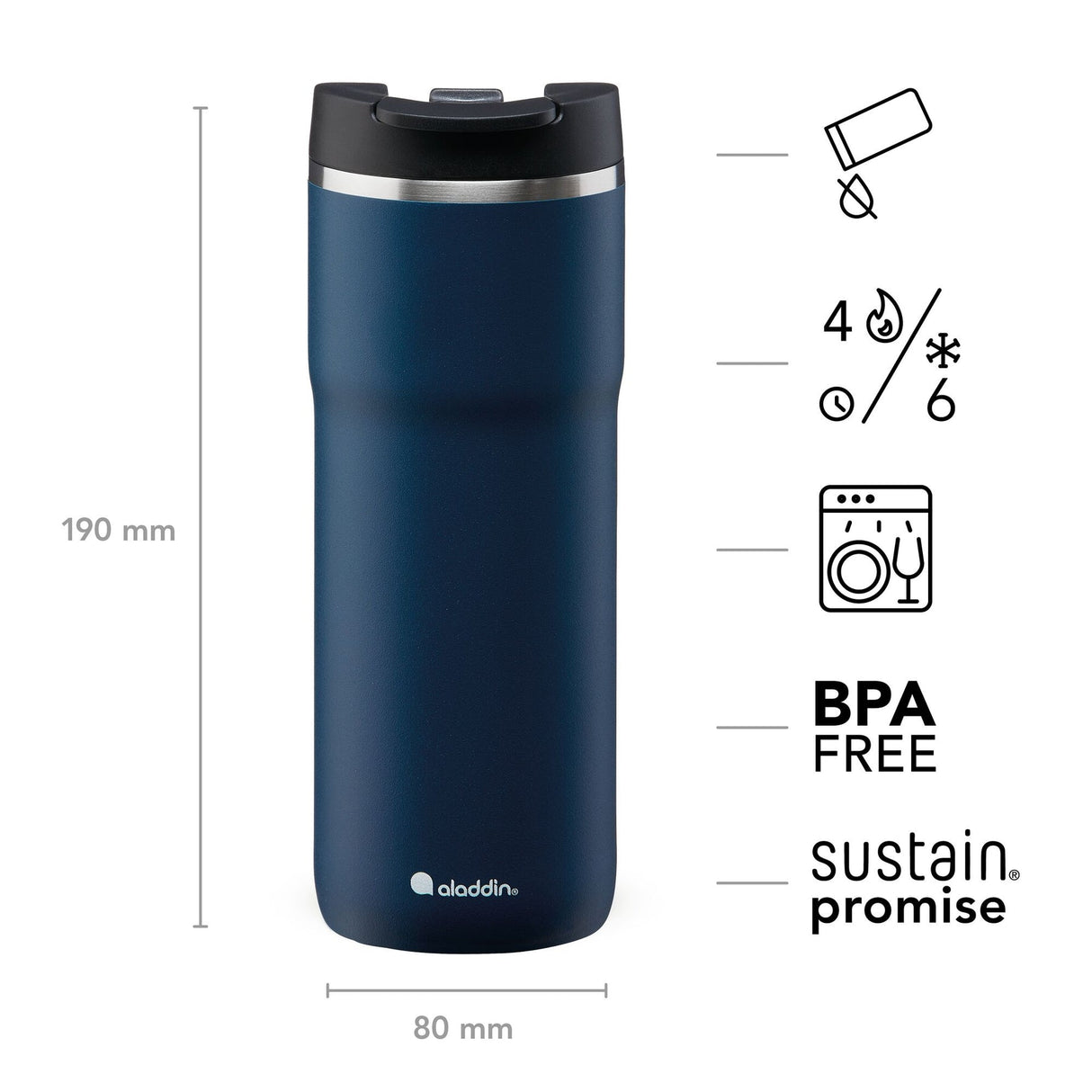 Java Thermavac Leak-Lock Mug - 16 oz / 470 ml