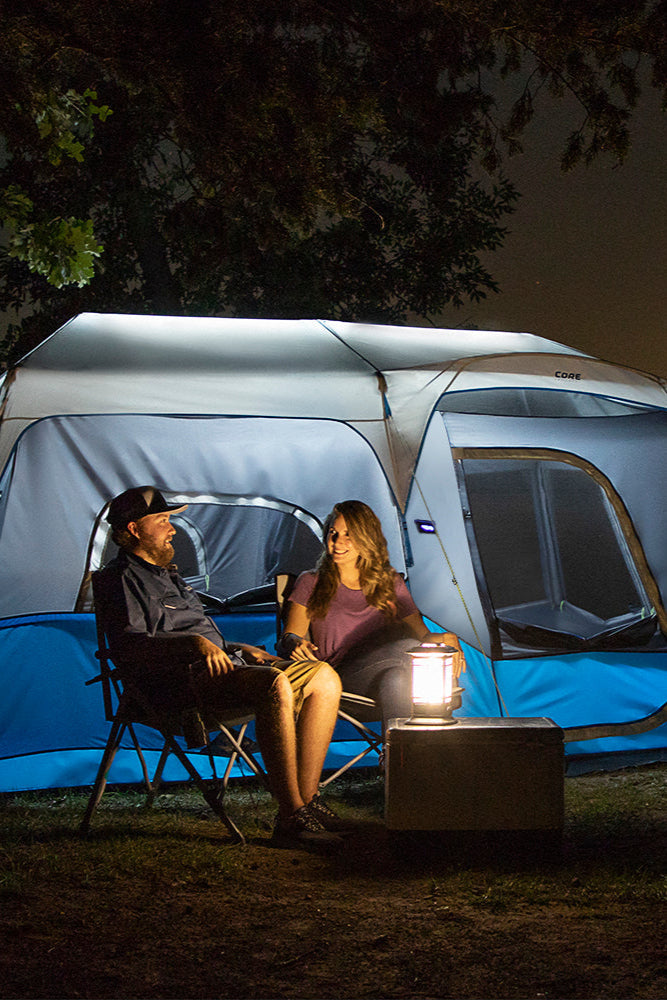 Core Equipment 9 Person Lighted Instant Cabin Tent