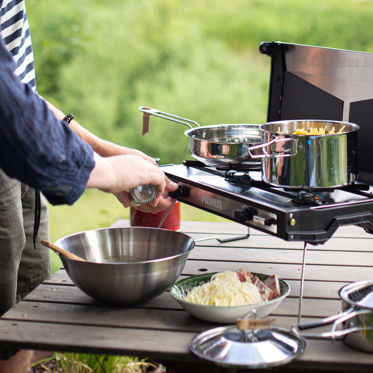Primus CampFire Cookset Stainless Steel - Large - 3 Piece