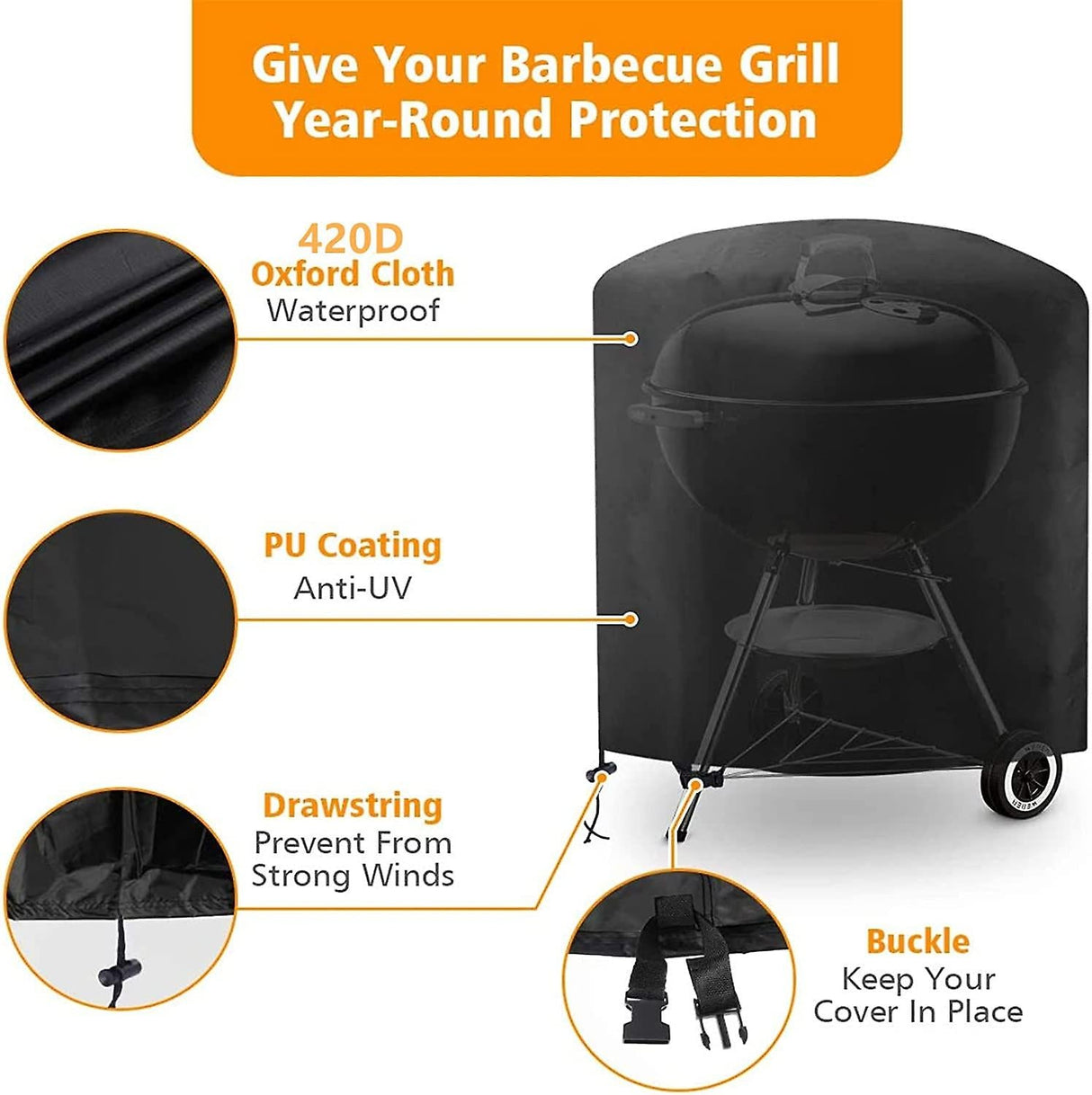 Kettle Grill Cover - 57 cm