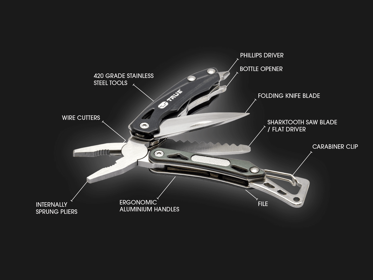 True Utility Seven Multitool 9 in 1 Pocket Tool
