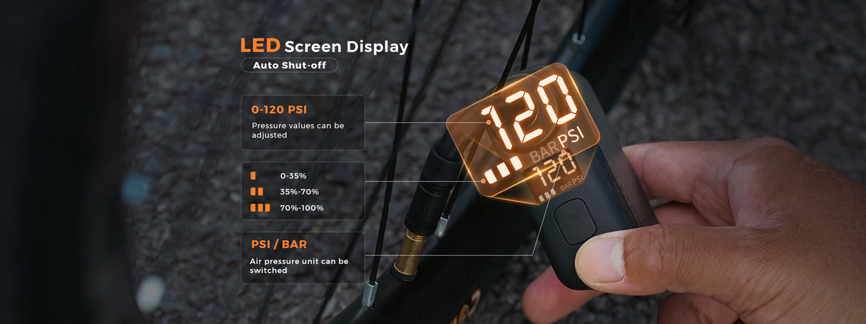 Flextail Tiny Bike Pump Pro High-Pressure mini pump