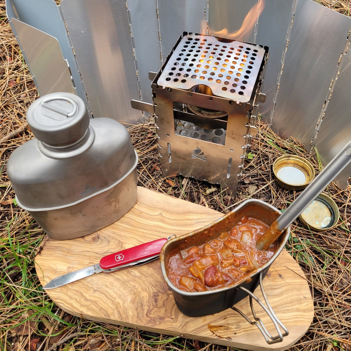 Titanium Canteen Military Mess Kit - 34 oz / 1 L