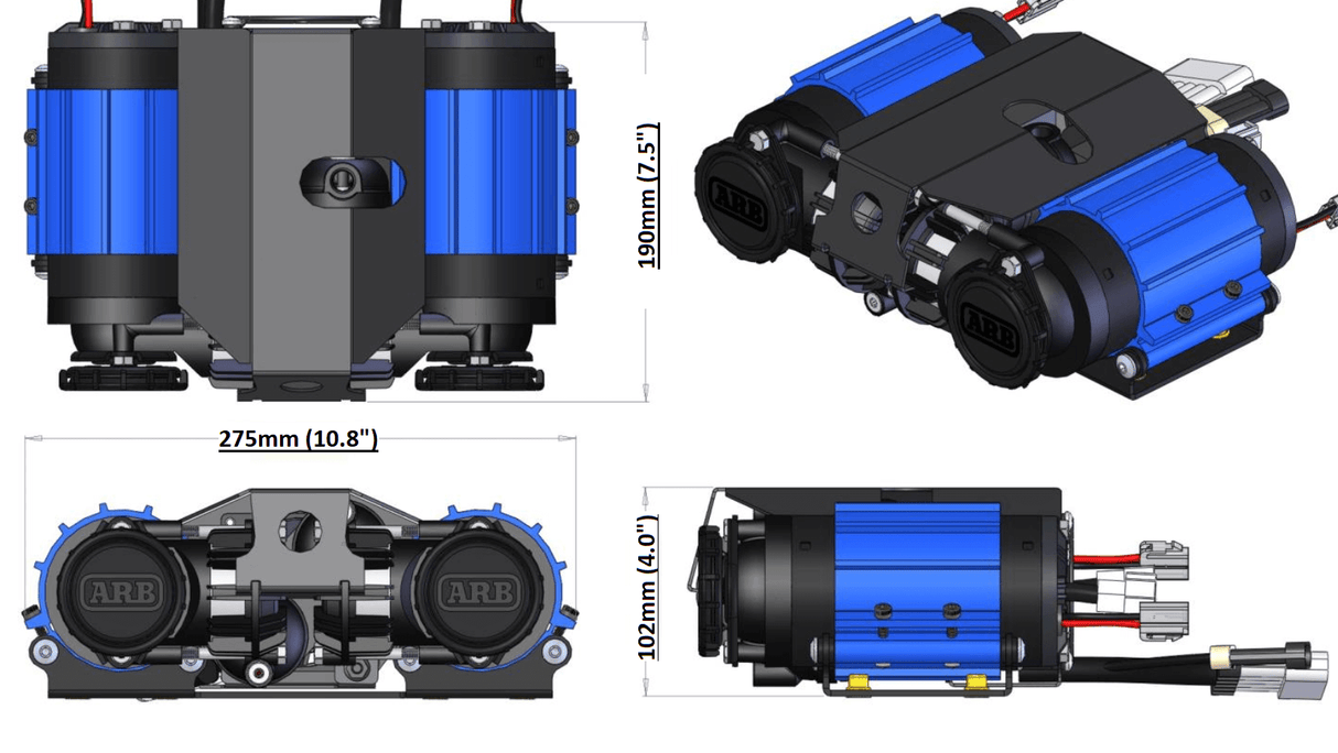 ARB Twin Motor Onboard 12V Air Compressor