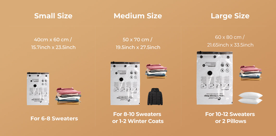 Flextail Vacuum Storage Bags by Flextail Travel Space Saver Set