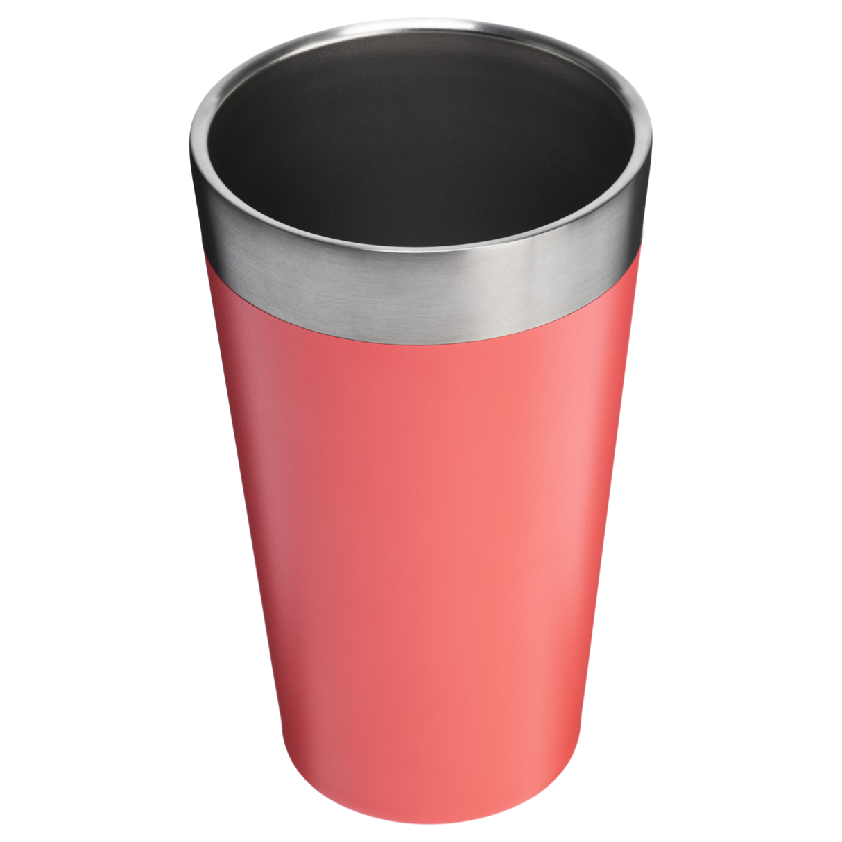 Stanley Adventure Stacking Beer Pint insulated stainless steel cup 16oz in red for outdoor use.