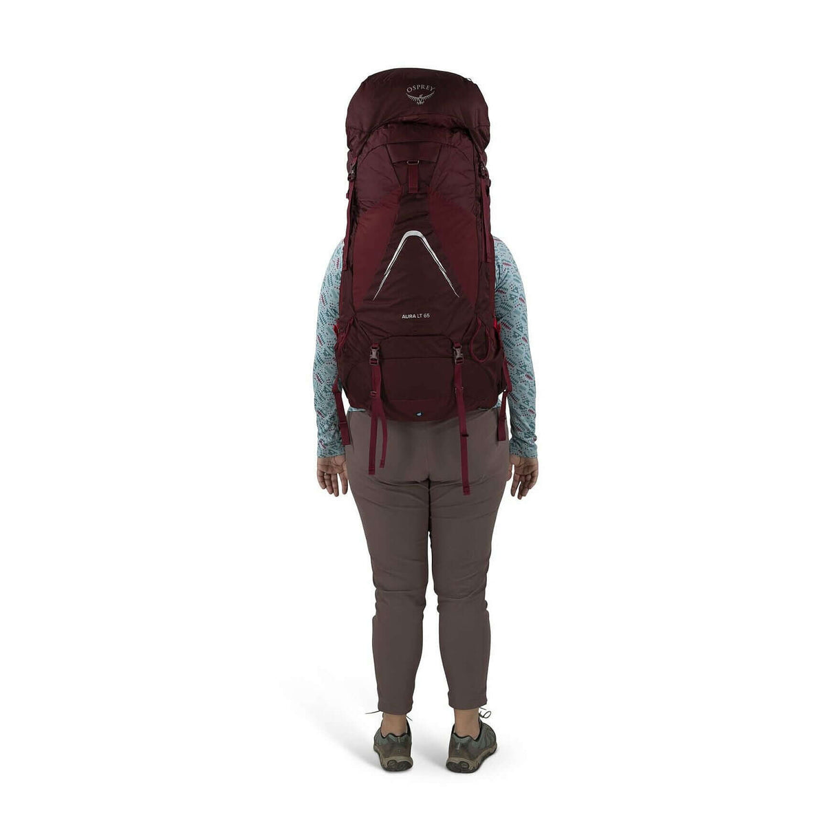 Osprey Aura AG LT 65 - Women backpack showcasing AntiGravity suspension for optimal comfort and capacity.