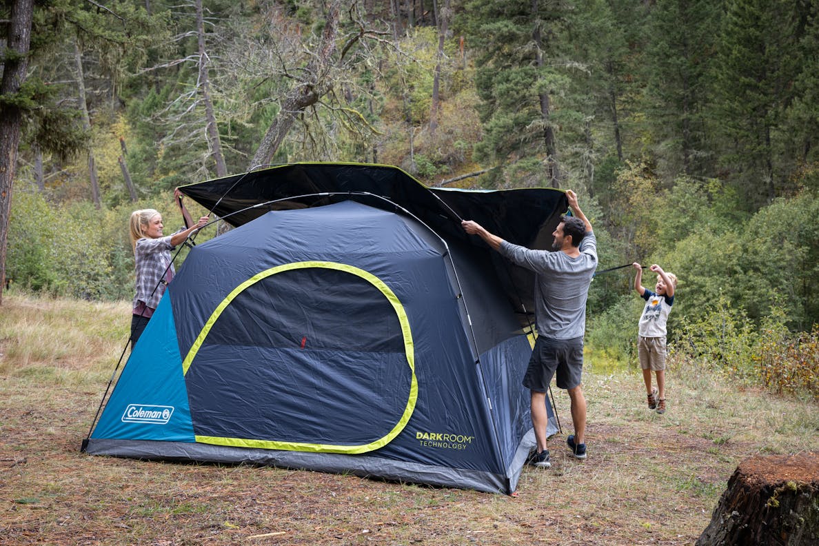 6-Person Dark Room Skydome Camping Tent