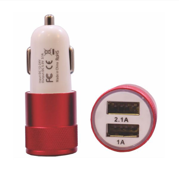 12V Cigarette Lighter with 2 USB 1A and 2A
