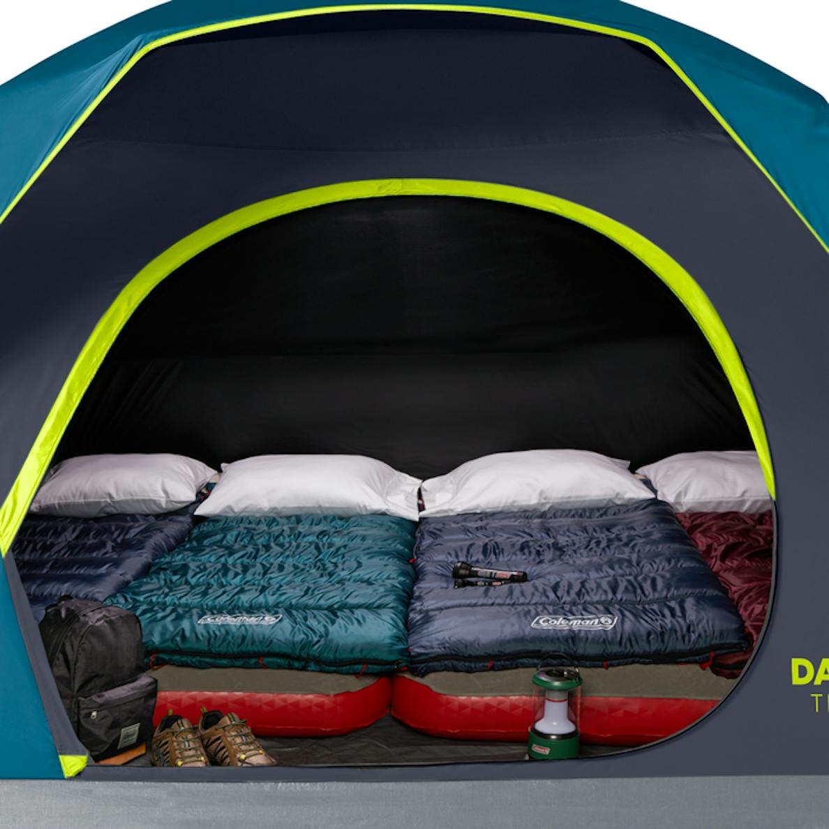 6-Person Dark Room Skydome Camping Tent