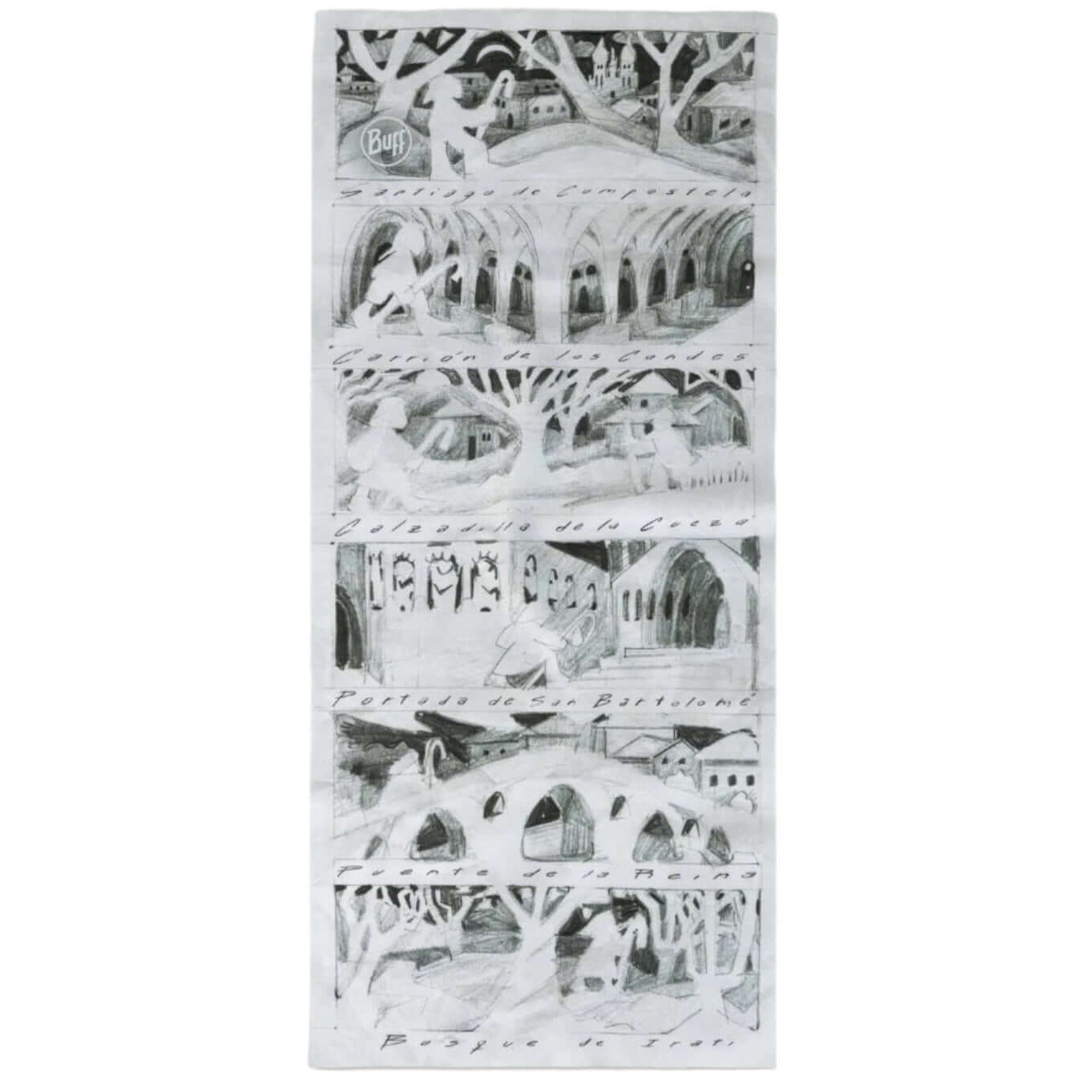 Camino de Santiago CoolNet UV Neckwear - Recuerdos