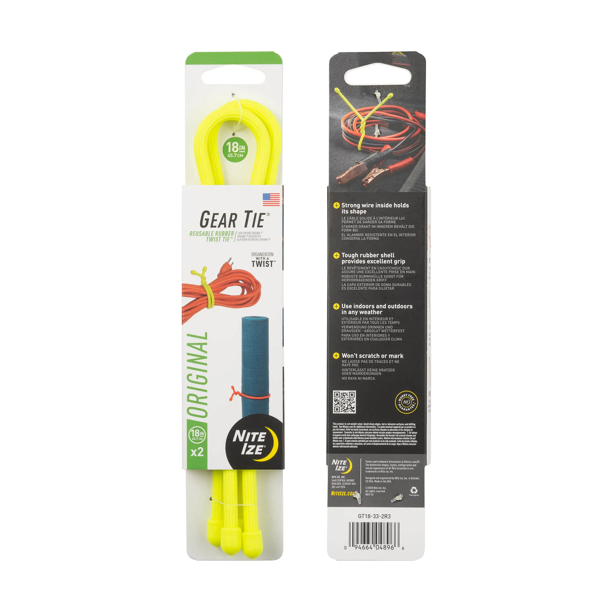 Gear Tie Original Reusable Rubber Twist Tie