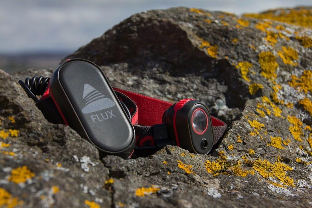 Flux Headtorch - Carbide Grey / Chilli Red