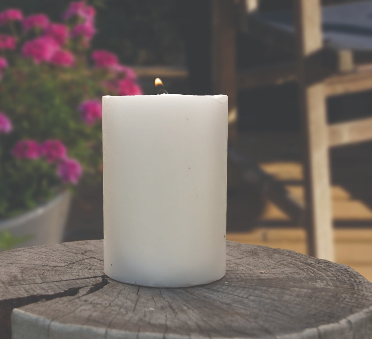 STV Citronella Pillar Candle Outdoor Garden Insect Repellent
