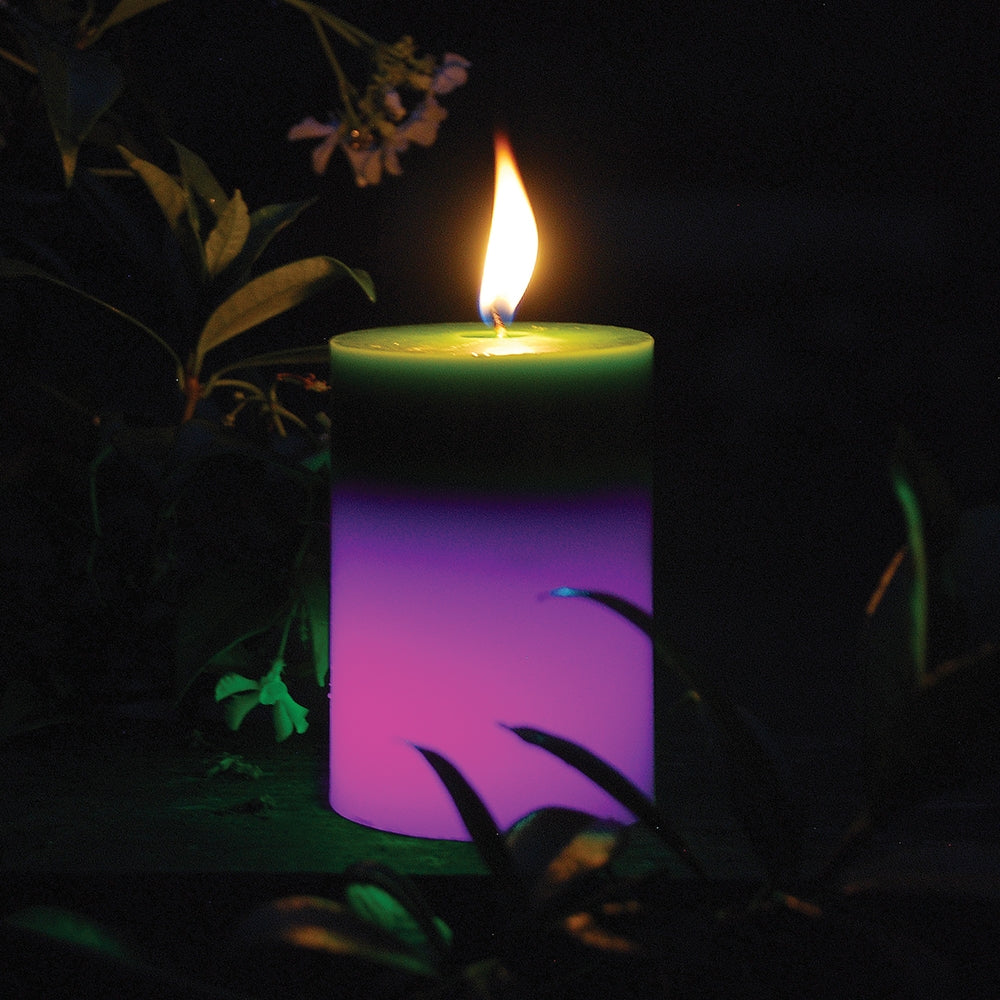 STV Citronella Colour-Change Pillar Candle LED Garden Light