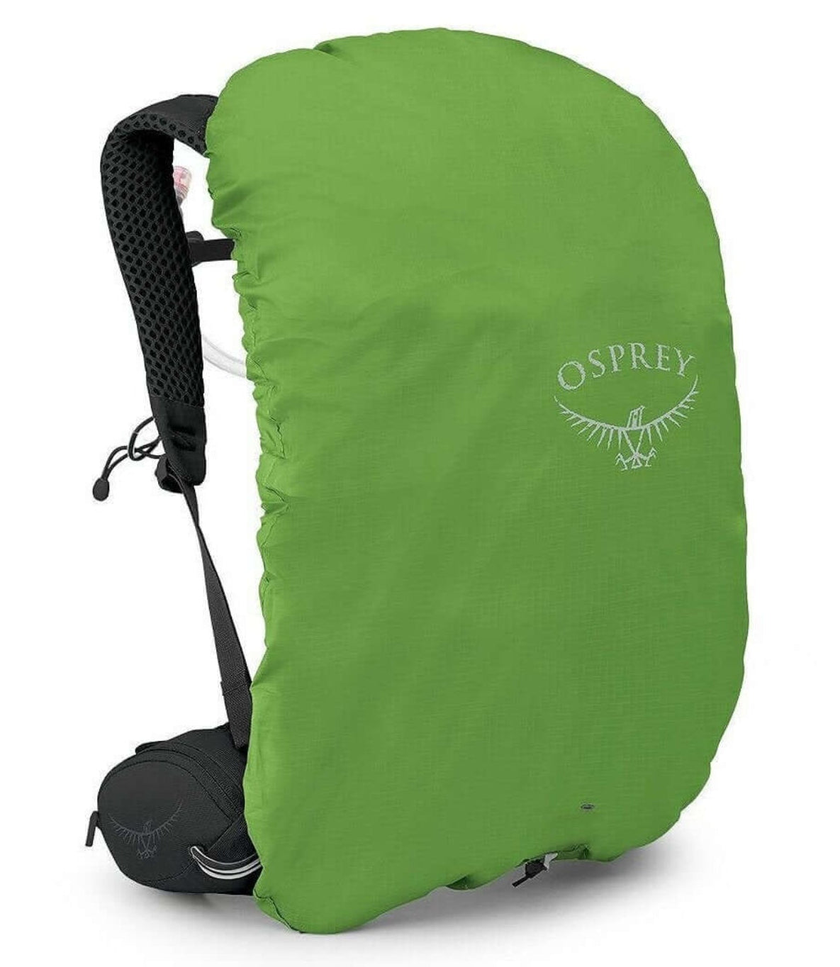 Manta 24 - Men hydration daypack with rain cover by Osprey in vibrant green color.