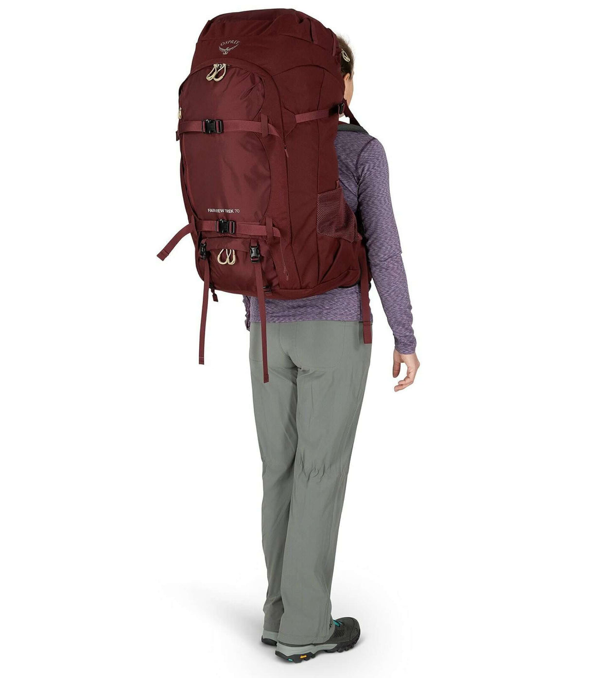 Fairview Trek 70 - Women backpack on a hiker, designed for comfort and adventure, by Osprey.