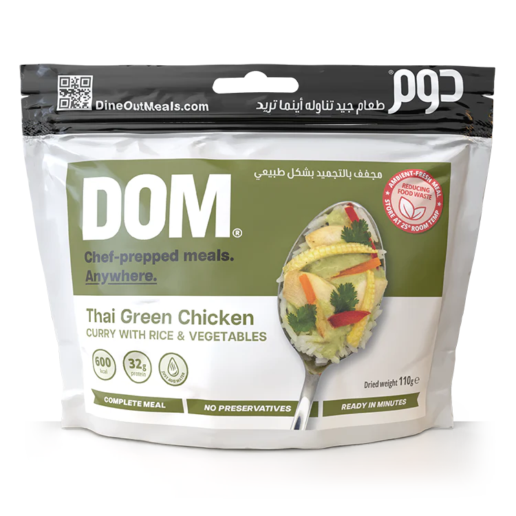 Dine Out Meals Thai Green Chicken Curry Freeze Dried