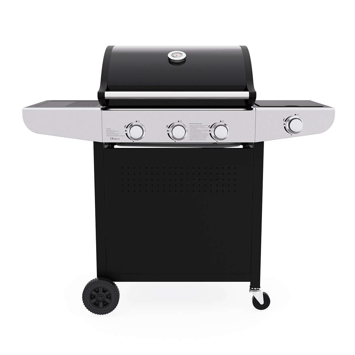 Royal Gourmet Gas Barbecue Grill 3 Burners and Side Burner - Outdoor BBQ