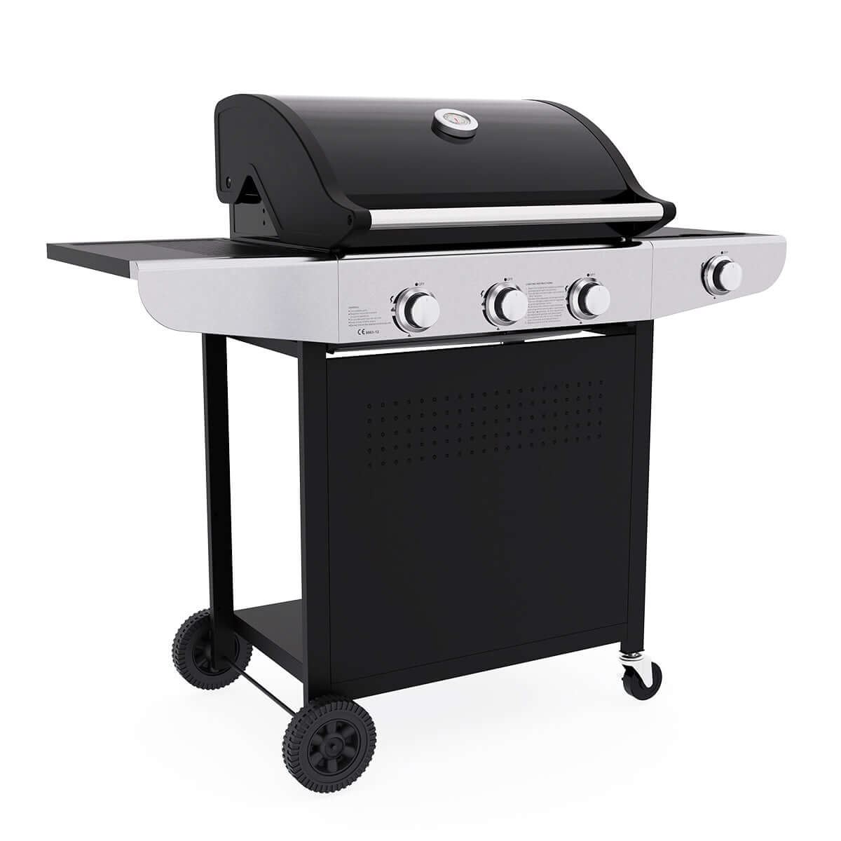 Royal Gourmet Gas Barbecue Grill 3 Burners and Side Burner - Outdoor BBQ
