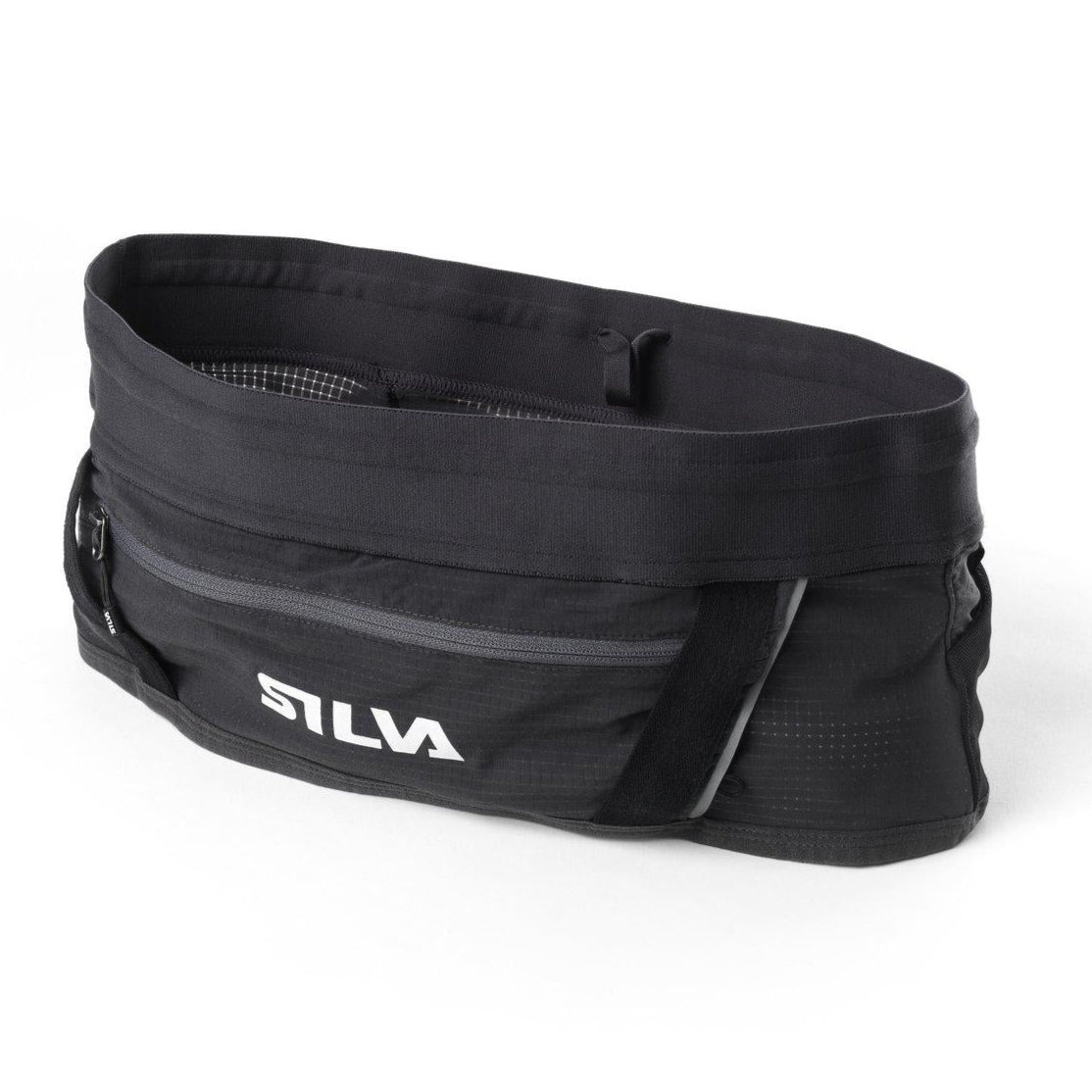 Silva Strive Loop Running Belt in black — front view, lightweight waist belt for runners.