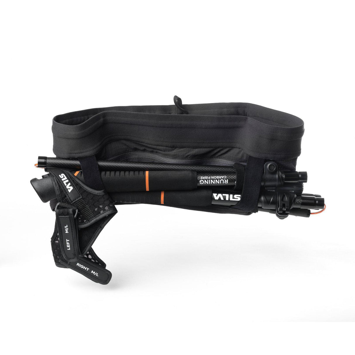 Silva Strive Loop Running Belt — elastic pole attachment bands with silicone detail.