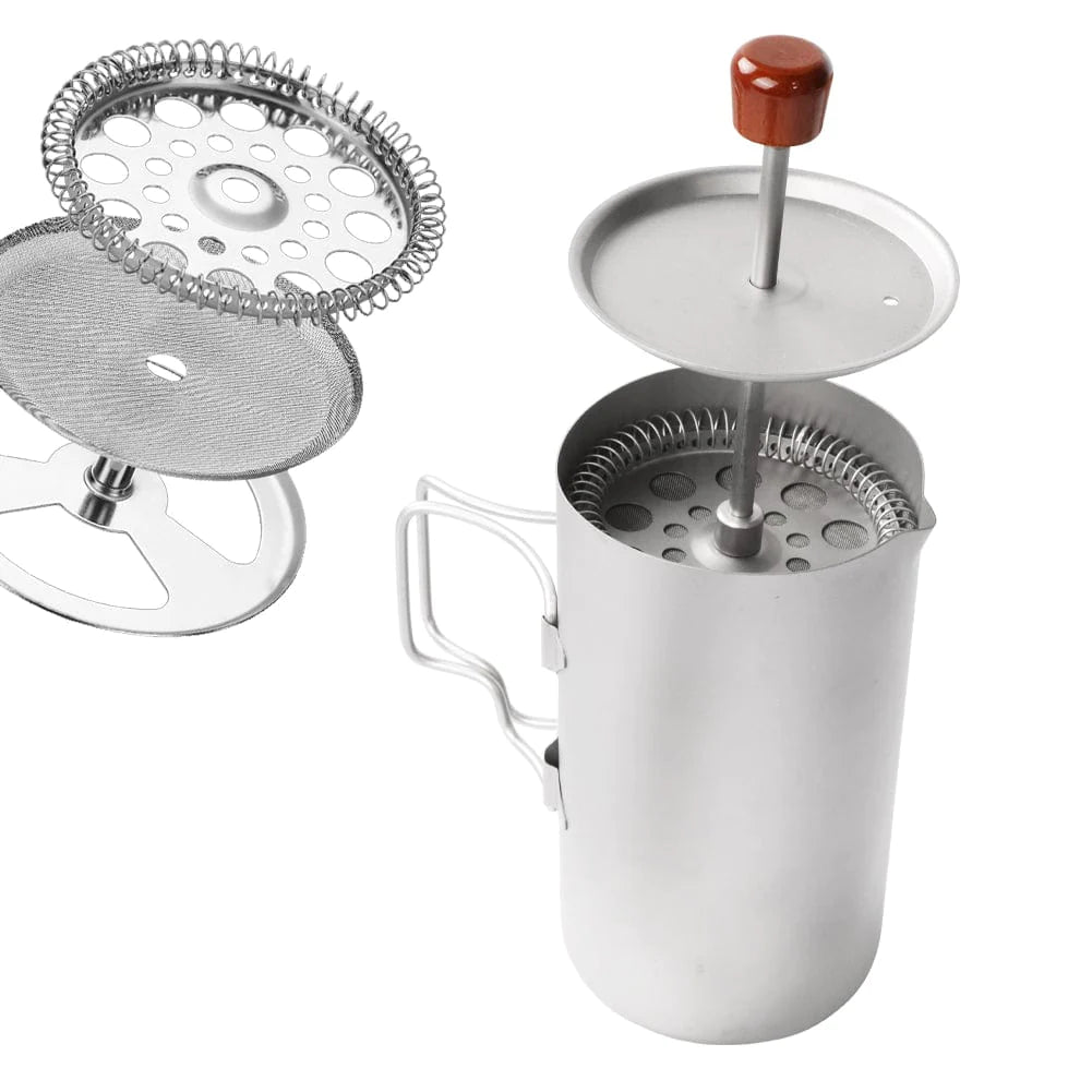 Ultralight Titanium Coffee French Press - 17 oz / 500 ml