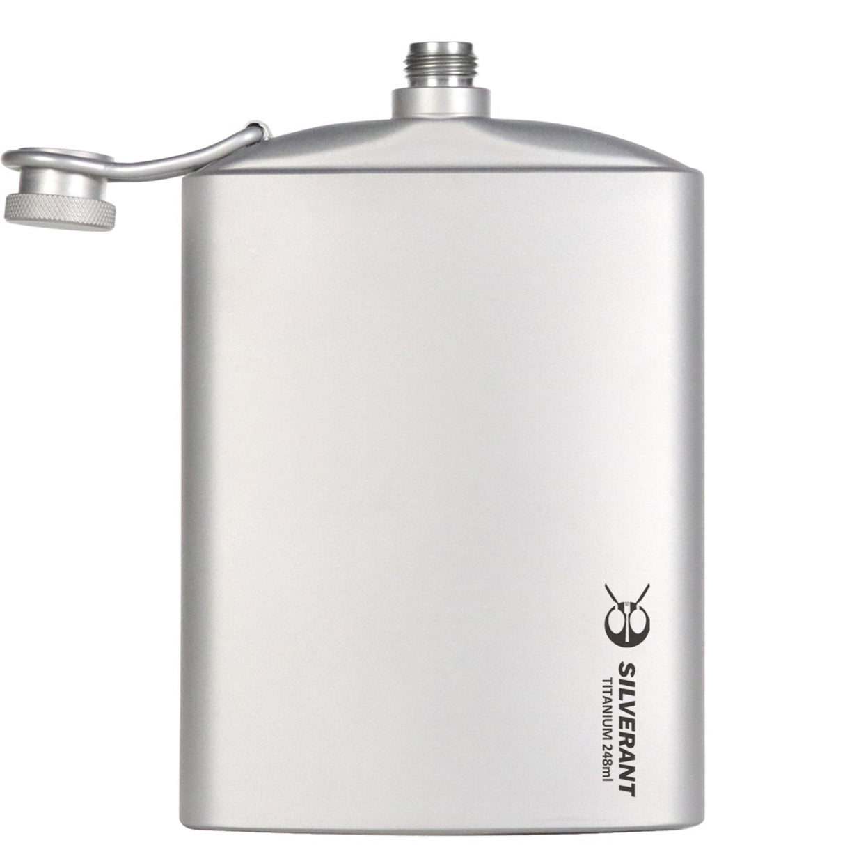 Titanium Hip Flask and Funnel - 8.4 oz / 248 ml