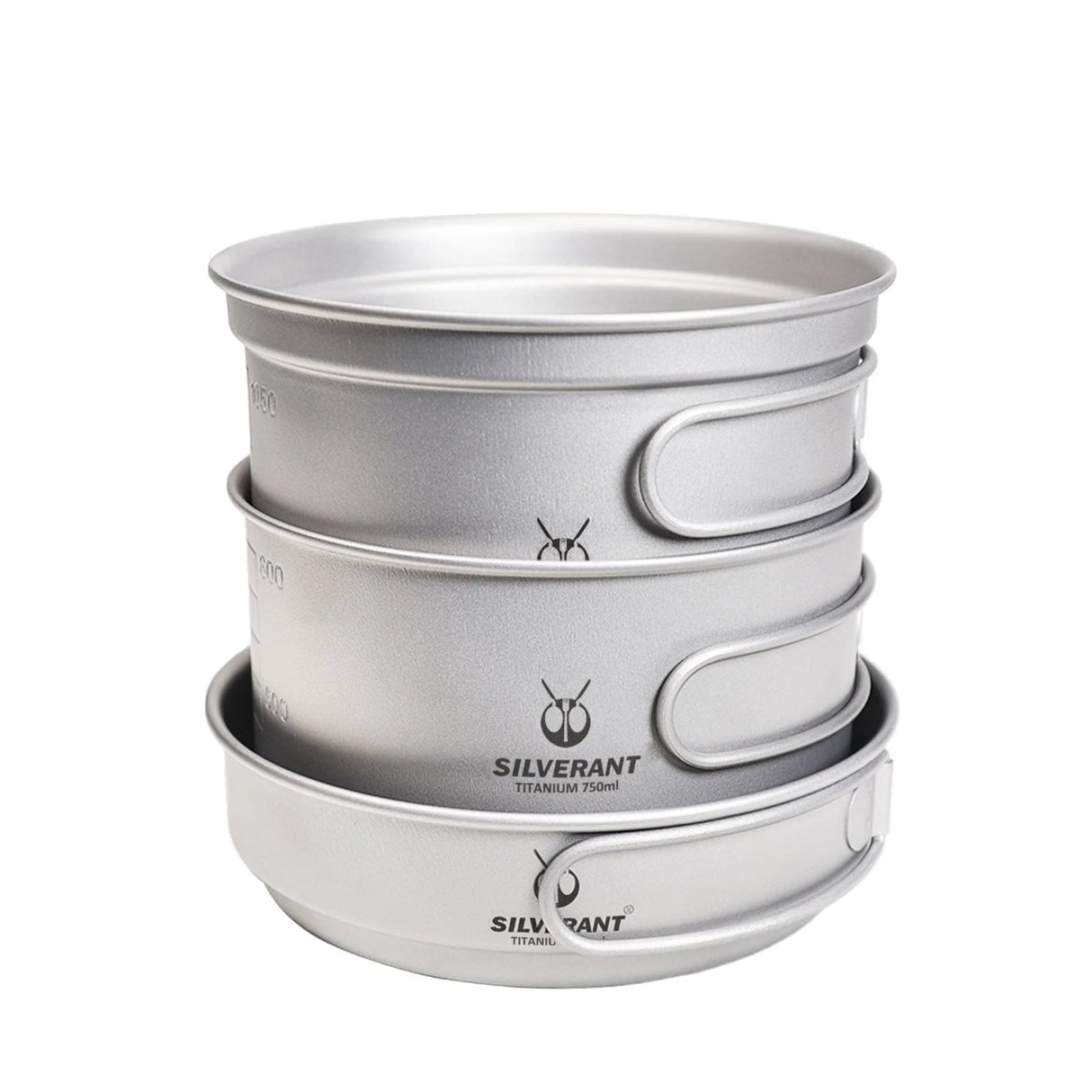 Ultralight 3-Piece Titanium Camping Cookware Set