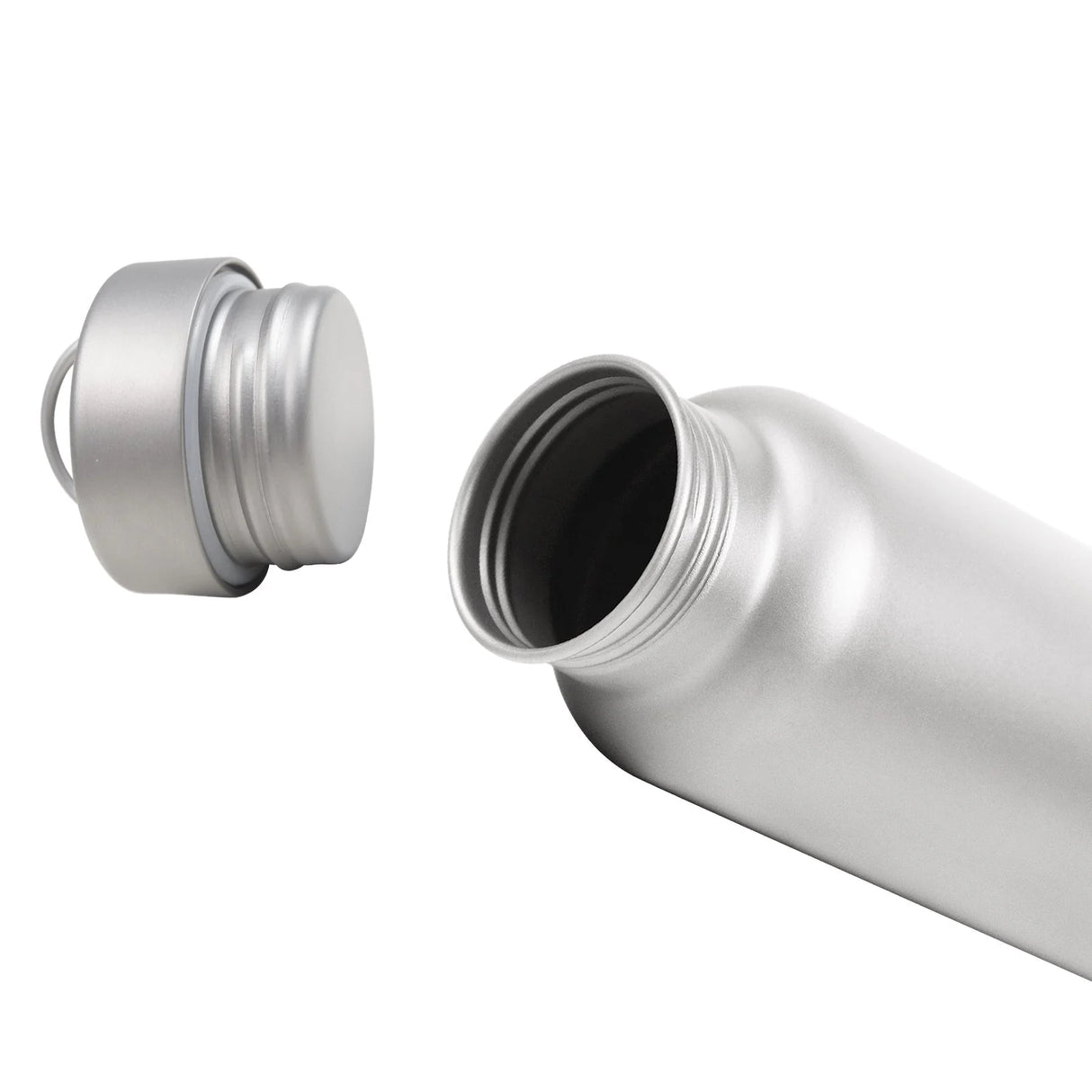 Round Titanium Water Bottle - - 27 oz / 800 ml