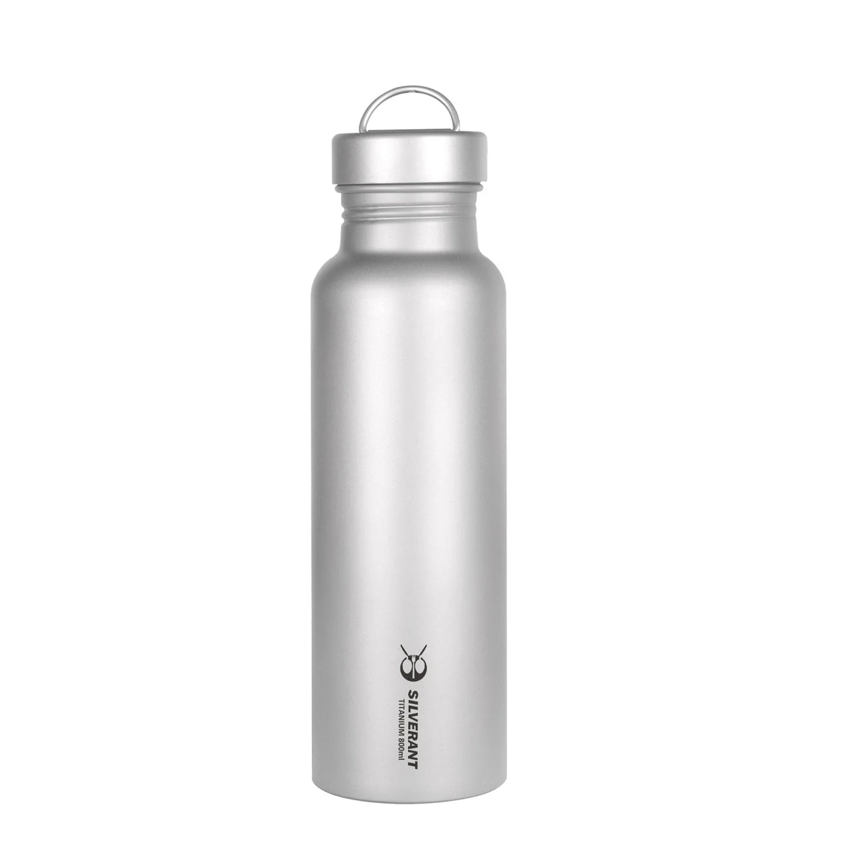 Round Titanium Water Bottle - - 27 oz / 800 ml