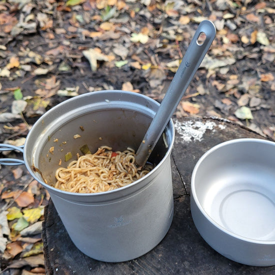 Long Handle Titanium Spork