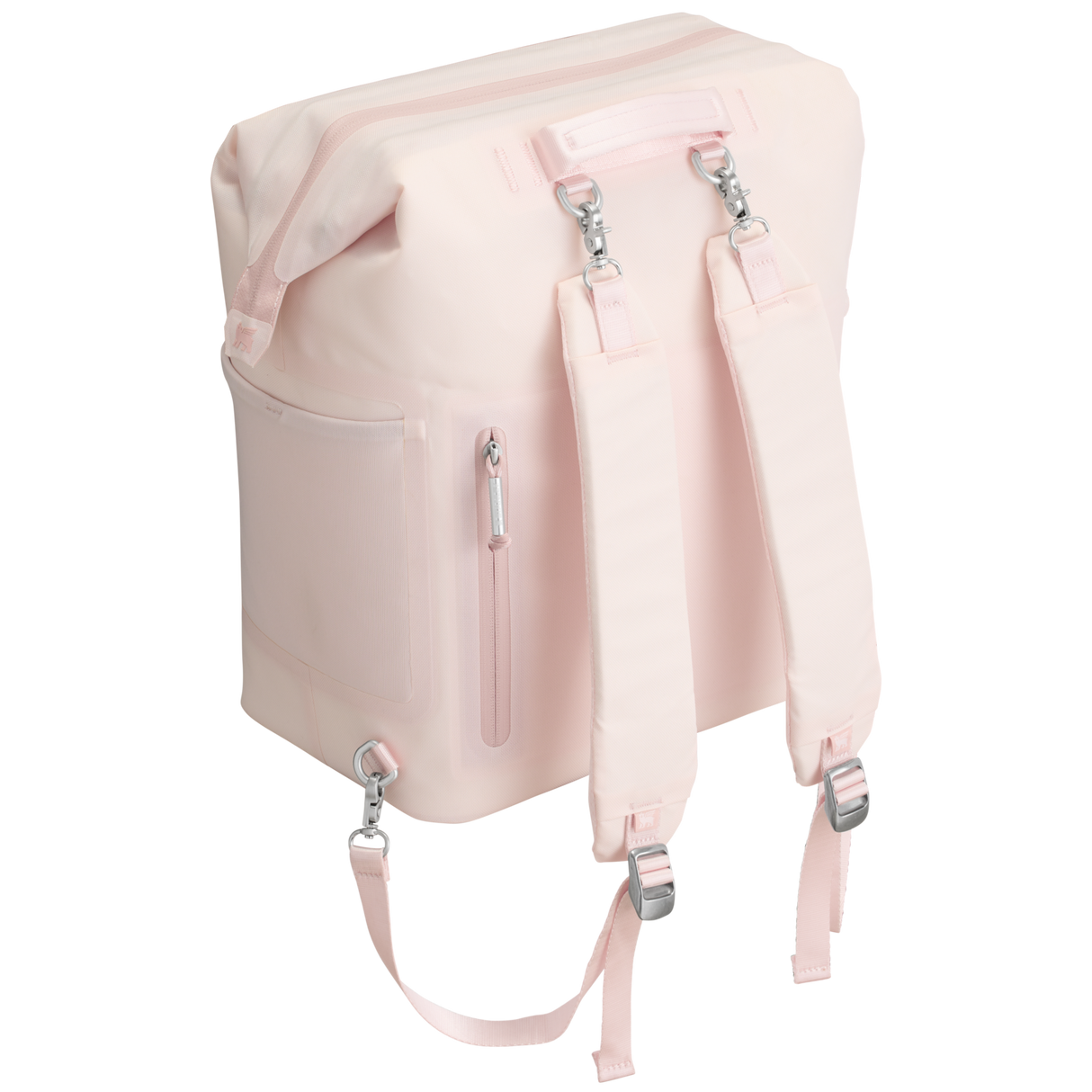 Stanley All Day Madeleine Midi Cooler Backpack 14L angled front - Rose Quartz Color
