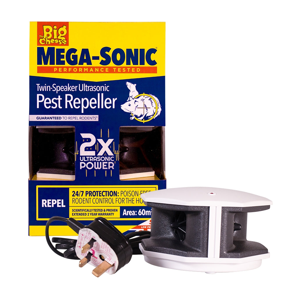Mega-Sonic Twin-Speaker Pest Repeller