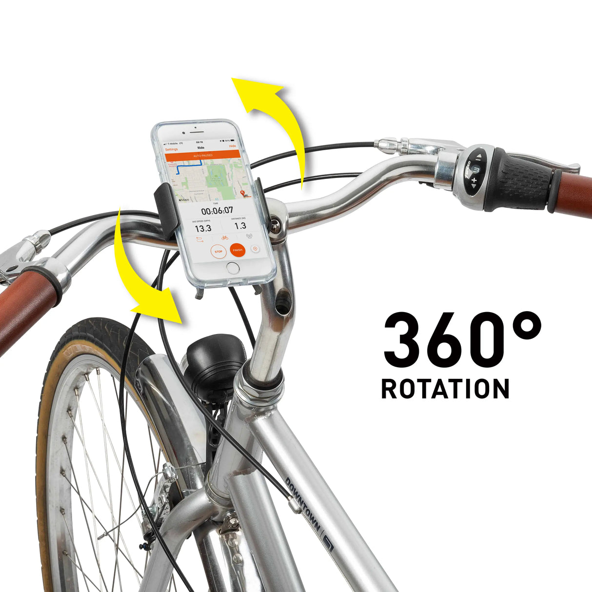 Nite Ize Squeeze Rotating Smartphone Bar Mount